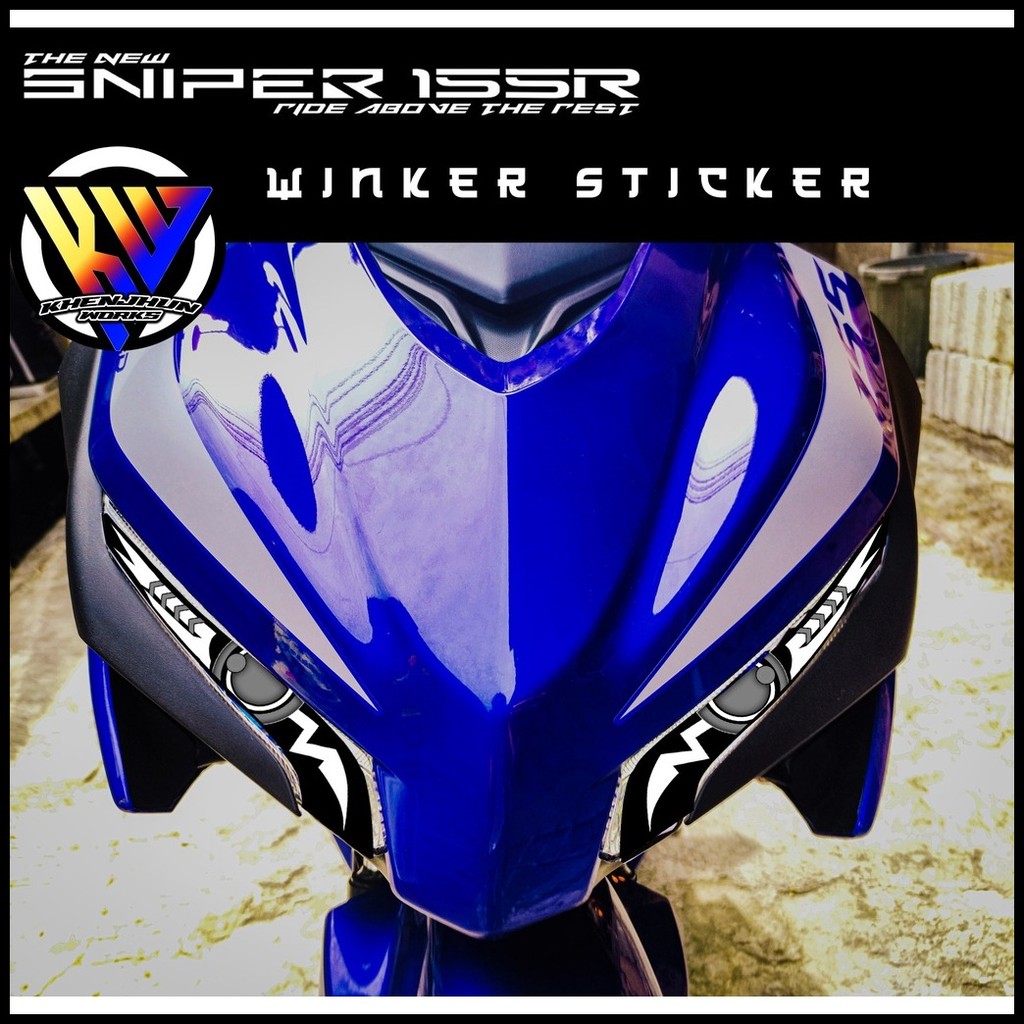 Sniper 155 winker style sticker / waterproof / weatherproof | Shopee ...