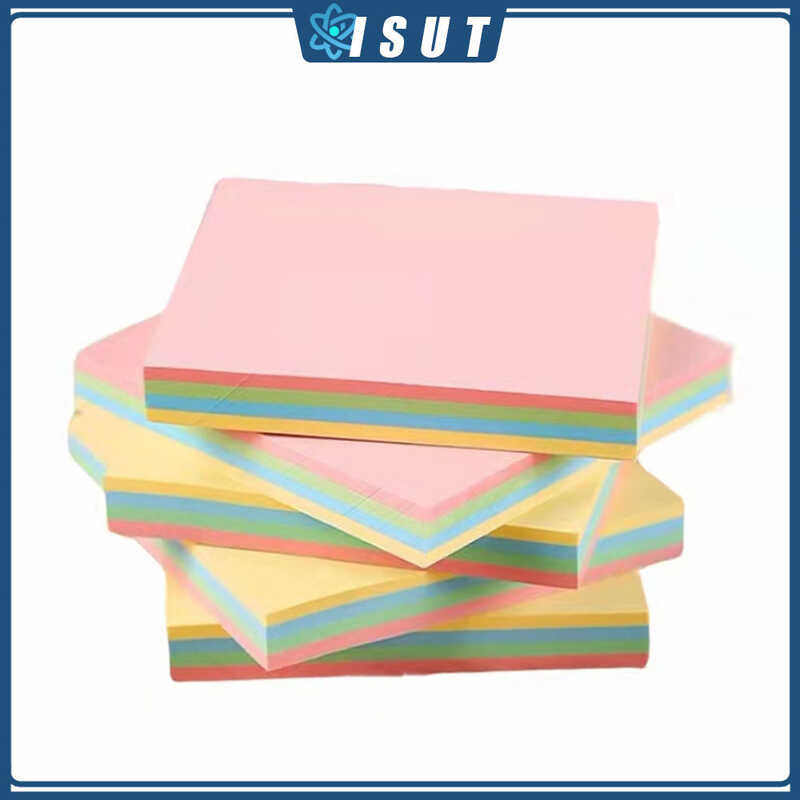 100 Sheets Office & School Sticky Note Paper Square Mixing Color ...
