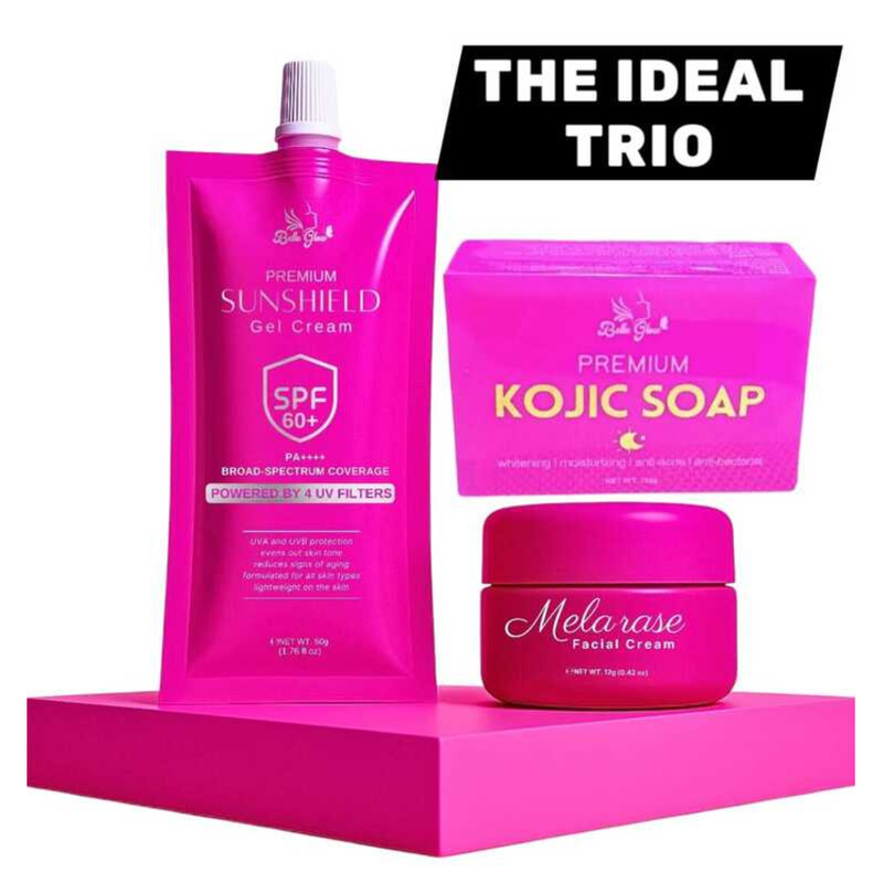 MELARASE Melasma Sunshield Gel Cream Spf60 + Premium Kojic Soap The ...