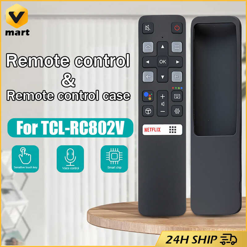 Rc802v fur6 - Télécommande Vocale D'origine, Pour Tcl Android Smart Tv