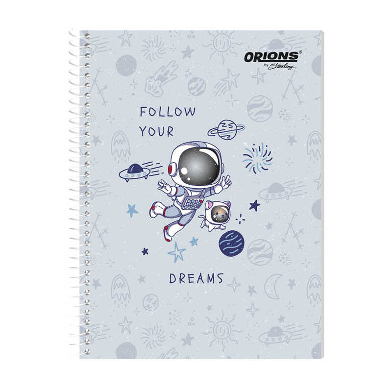 Set Of 10 Orions Astronaut Spiral Notebook 80 Leaves | Shopee Philippines