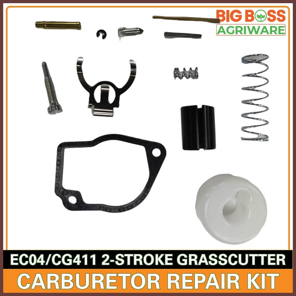 BBA Carburetor Repair Kit for EC04, CG411, RBC411 2 Stroke Grass Cutter ...