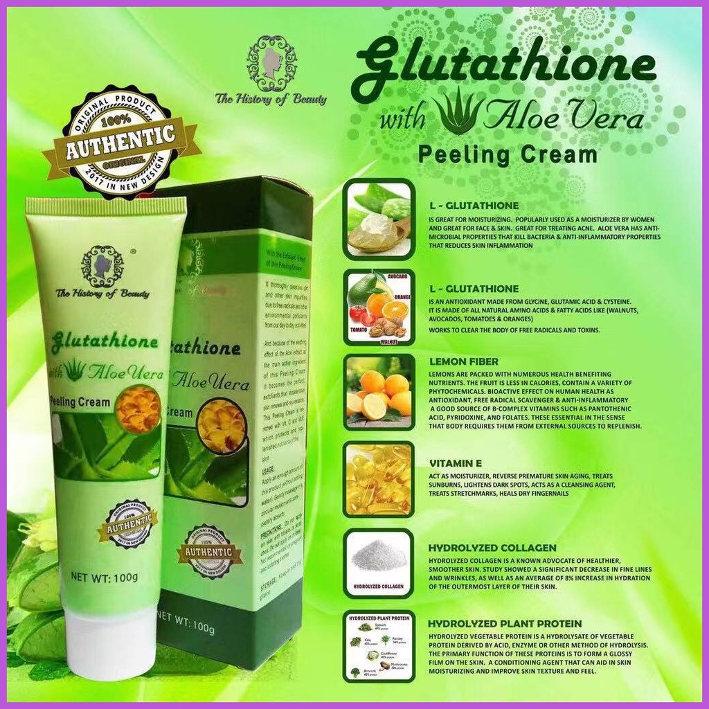 ✹ ♕ Glutathione With Aloe Vera Magic Peeling Cream