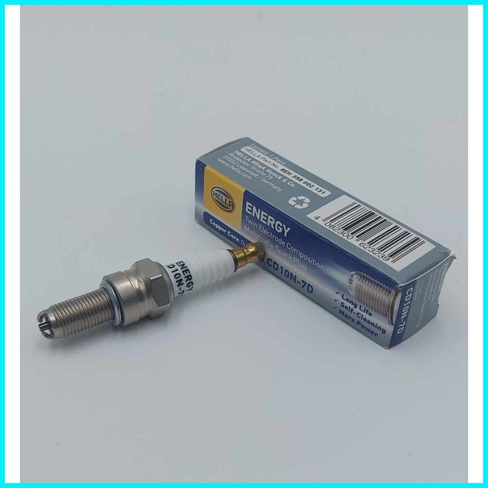 honda CLICK 150I HELLA TWIN ELECTRODE COMPOSITION SPARK PLUG ( CD10N-7D ...