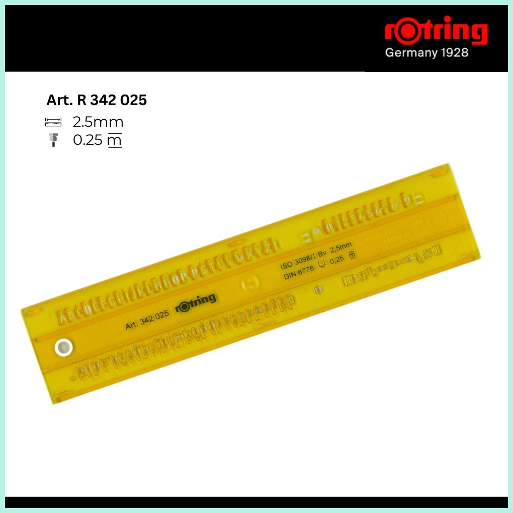 ROTRING Lettering Templates for College Drafting Drawing Architecture ...