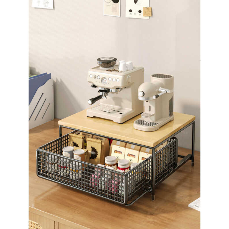Coffee Desop Hine Organizer Rack Barista Cup Storage Box Pull Out ...