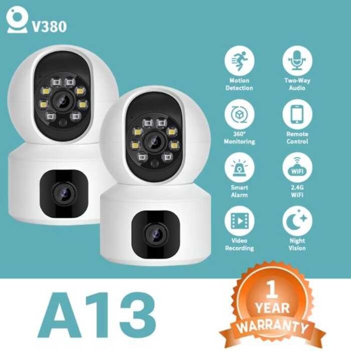 V380 A13 Wireless CCTV Camera Security IP Wifi Network IR Night Vision ...