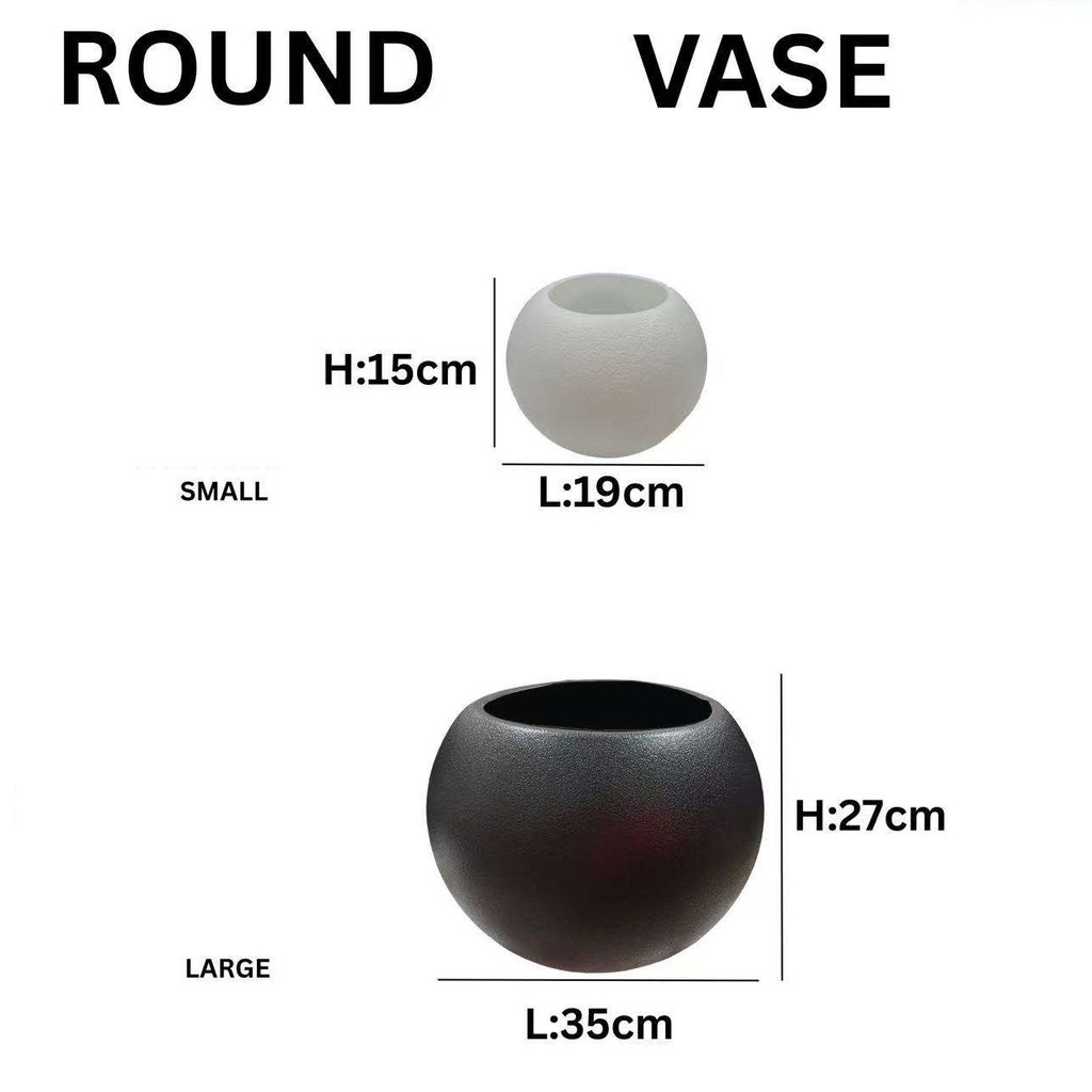 Nordic style spherical flower pot living room potted light luxury high ...