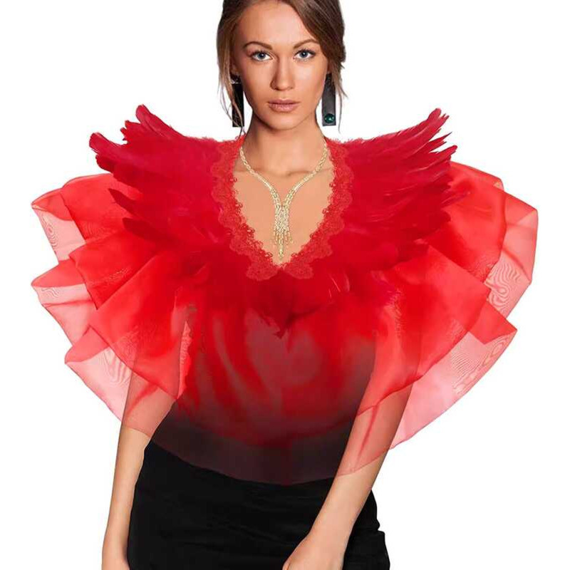 Halloween Drag Queen Ball Gown Shawl Stage Show Photo Multi-Functional ...