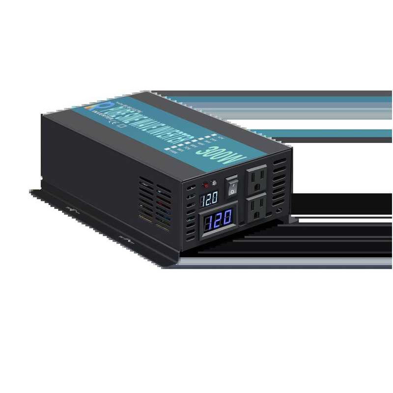 W 300W Solar 12V Pure Sine Wave Car Inverter 24V 48V DC To 120V 220V AC ...