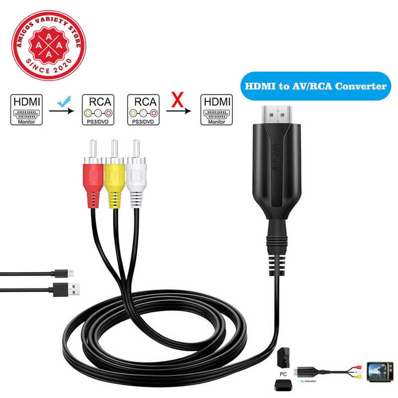 Converter AV Video Audio Up 4K30hz Supports Pal/Ntsc For TV Box, Roku ...