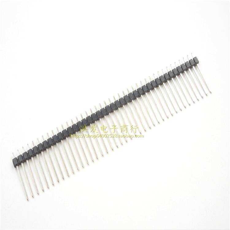 1*40P 2.54MM Pitch 40 Pins Single Row Straight Pin Header Length 20MM ...