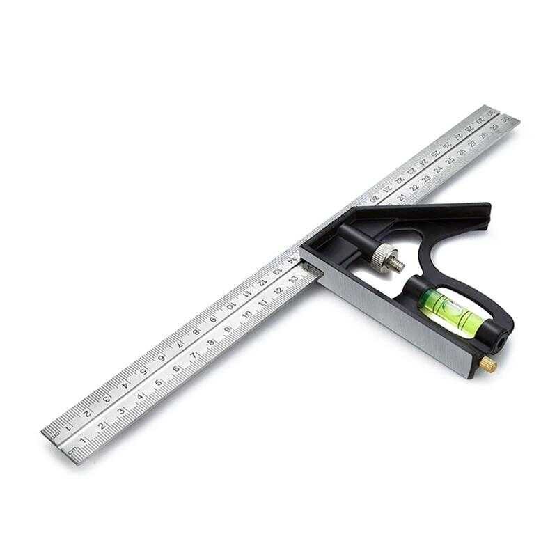 Squala Steel Ruler Adjustable Square Angle 45/90 Degree L Shaped Ruler ...
