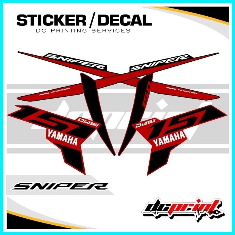 Yamaha Sniper 150 - Stock Decal Waterproof Laminated Sticker | Shopee ...