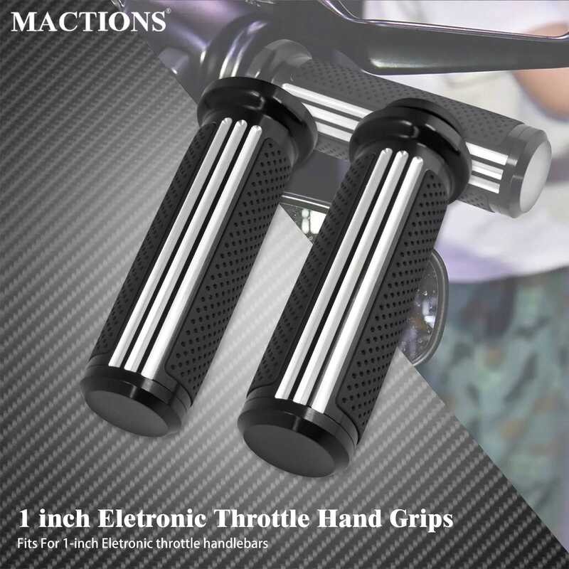 Motorcycle 1 C 1'' 25Mm Electronic Throttle Handle Bar Hand Grips Grip ...