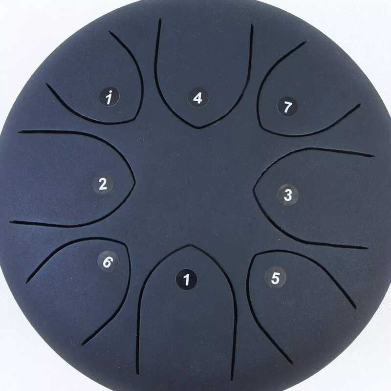 8-Tone 8inch Round Professional Color Tambourine Hand Disc Steel Tongue ...