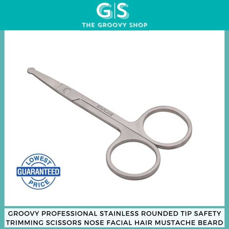 Groovy Professional Stainless Rounded/Pointed Tip Safety Trimming ...