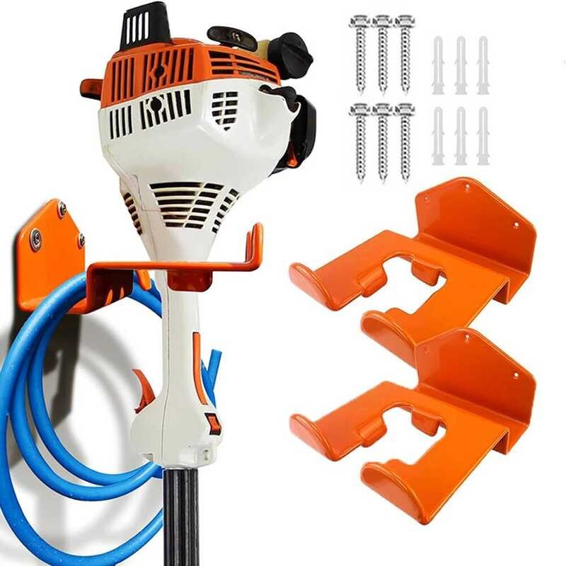 Organizer Garage Trimmer Rack Heavy-Duty Garden Power Tool Hanger Hook ...