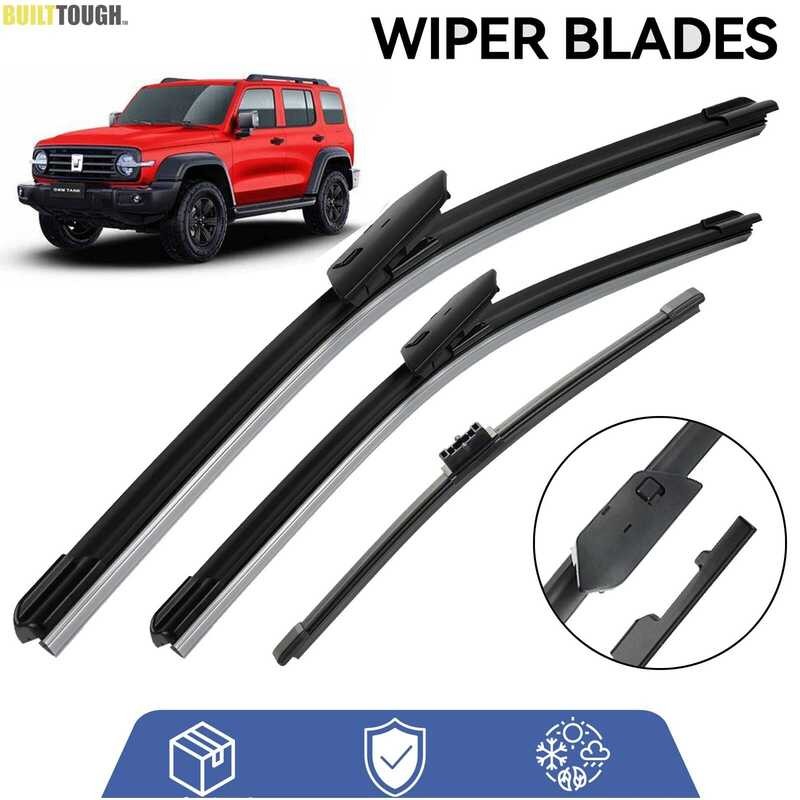 Front & Rear Wiper S For WEY Tank 300 2022 - 2025 Windshield Brushes 18 ...