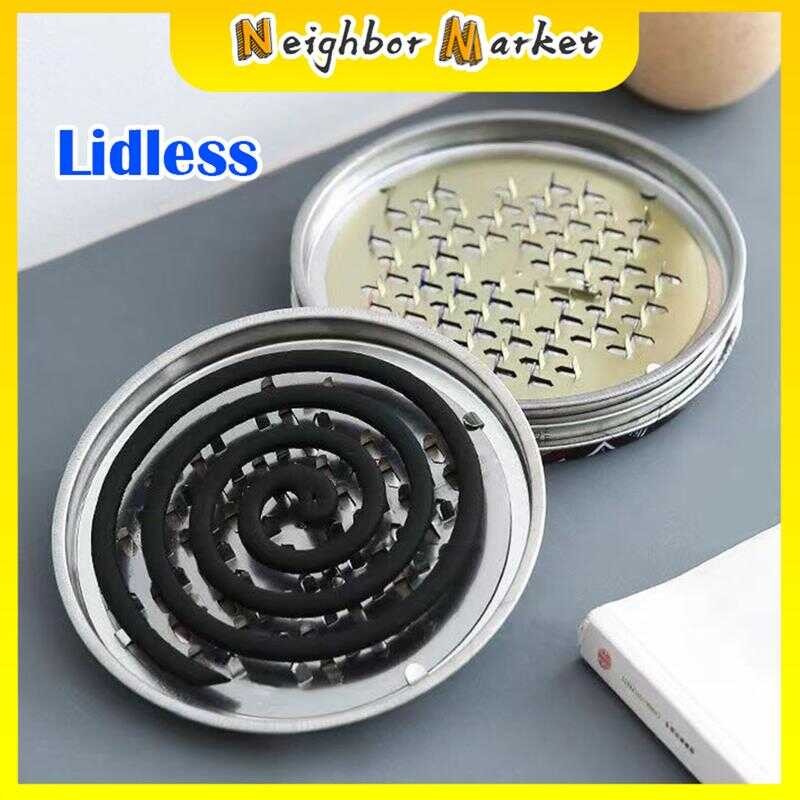 Mosquito Coil Holder Large Metal Repellent Rack With Cover Fireproof ...