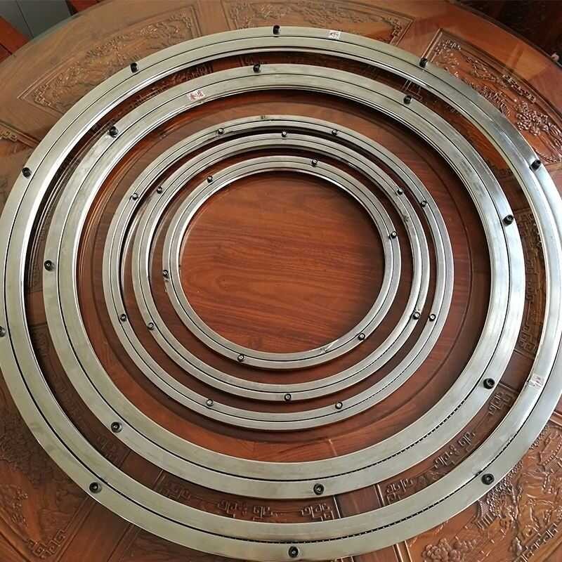 Base Desktop Red Wood Guide Rail Round Circular Stainless Steel ...