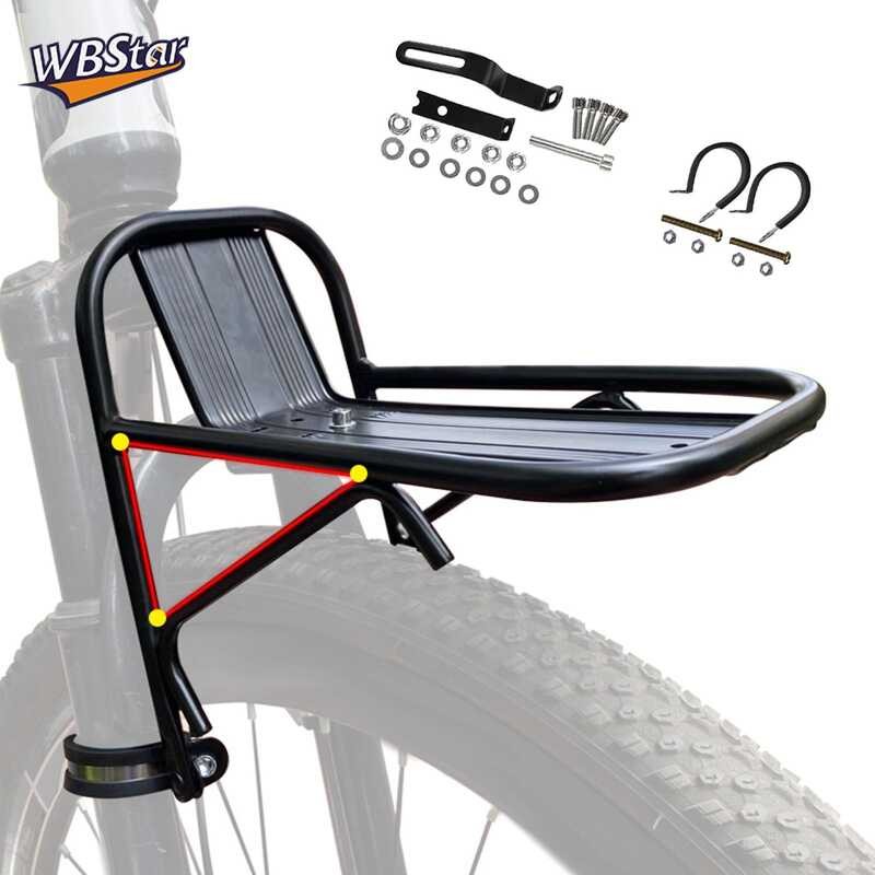 tar Front Carrier Rack, Bicycle Front Rack Aluminum Alloy, Cargo ...