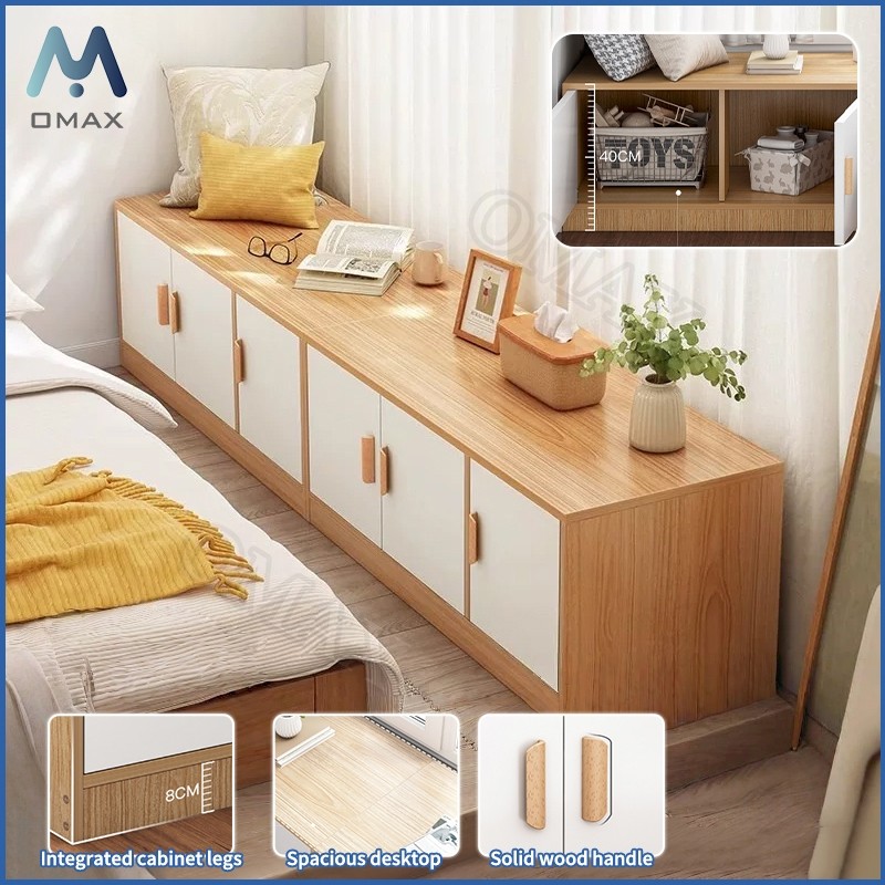 Window Cabinet Floor Cabinet Wooden Bed Cabinet Flip Top Storage ...