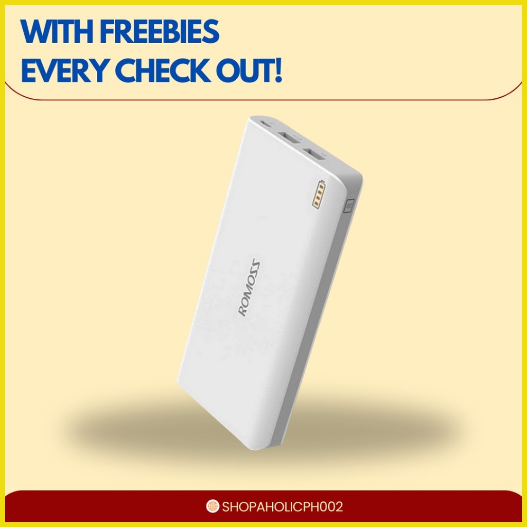 Sense 4 Romoss Powerbank Sense 4 10400mAh Fast Charging | Shopee ...