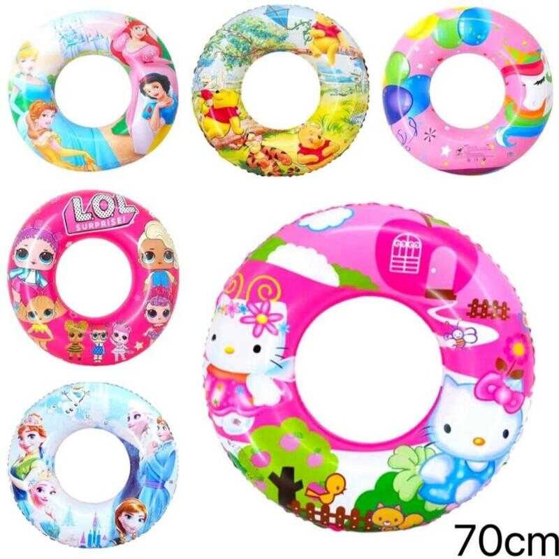 Cartoon Assorted Character Kids Swimming Ring Salbabida CTR | Shopee ...