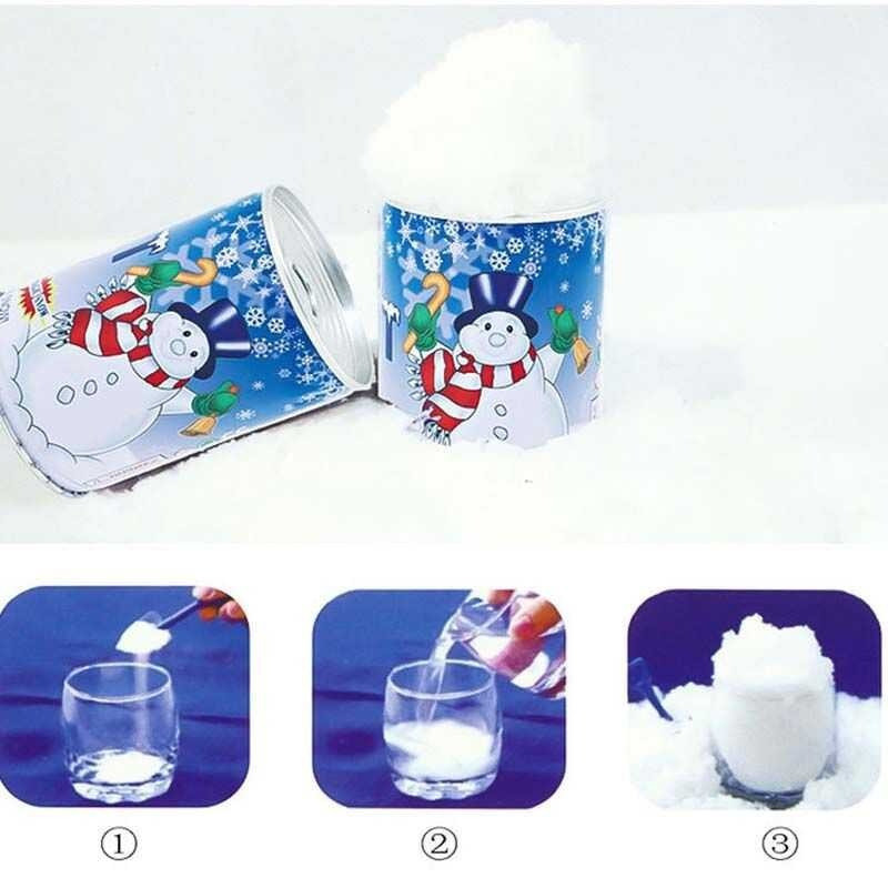 50g Artificial Magic Instant Snow Powder Christmas Party DIY Xmas ...