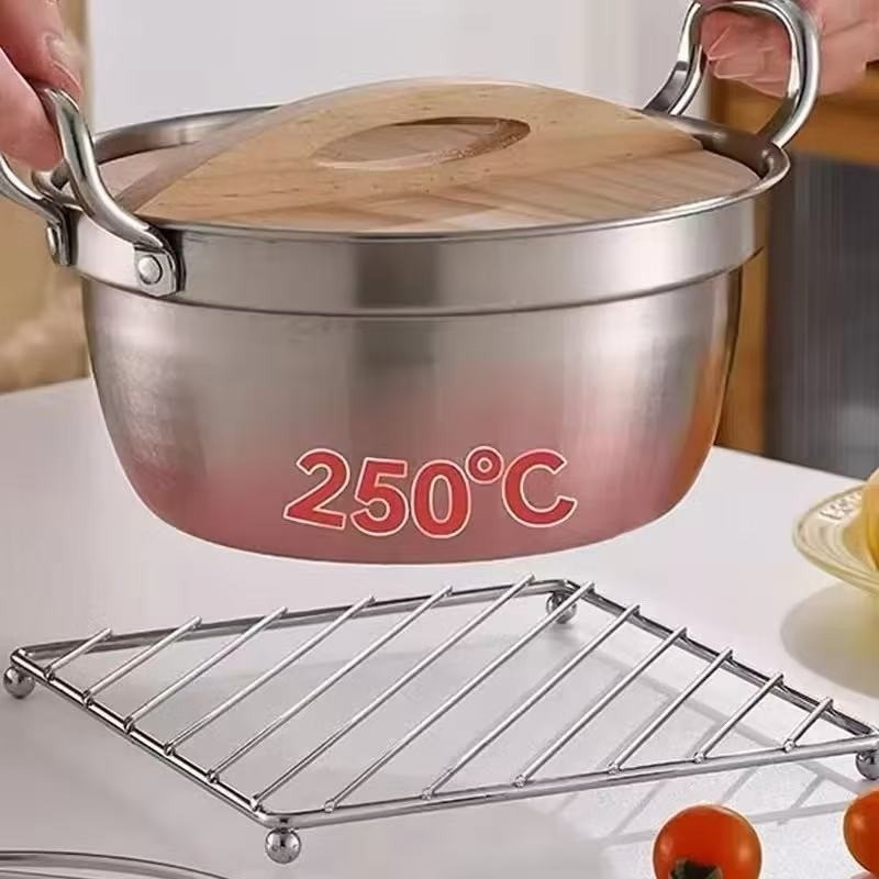 Square Metal Pot Mat Stainless Steel Kitchen Table Pot Holder Dish Mat ...