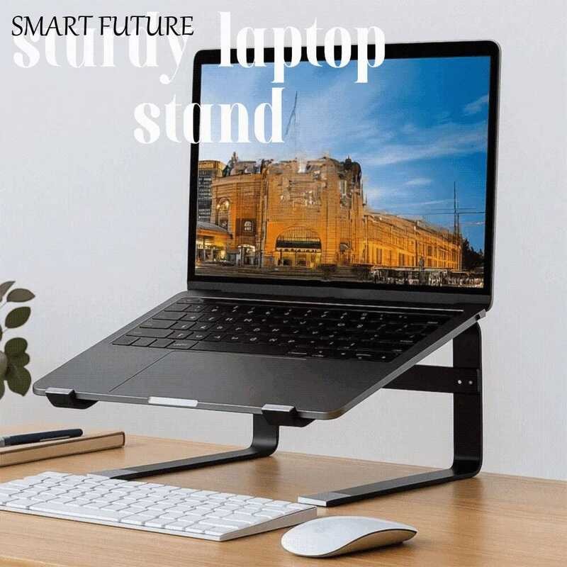 Double 4D 2 Layer Laptop Stand Ventilated Iron Notebook Riser ...