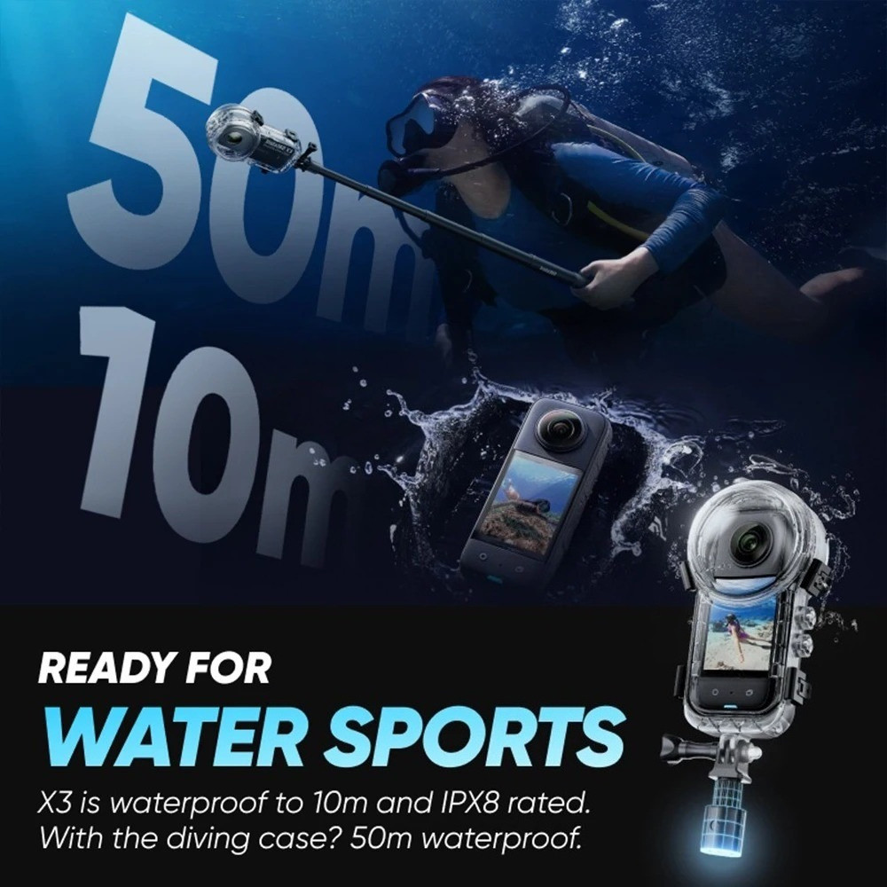 For 360 X4 Waterproof Dive Case Diving shell Kabibi ng pagsisid 360 X4 ...