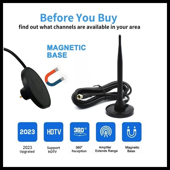 Original 5mt Digital TV Antenna for GMA Affordabox TV plus Easy Tv ...