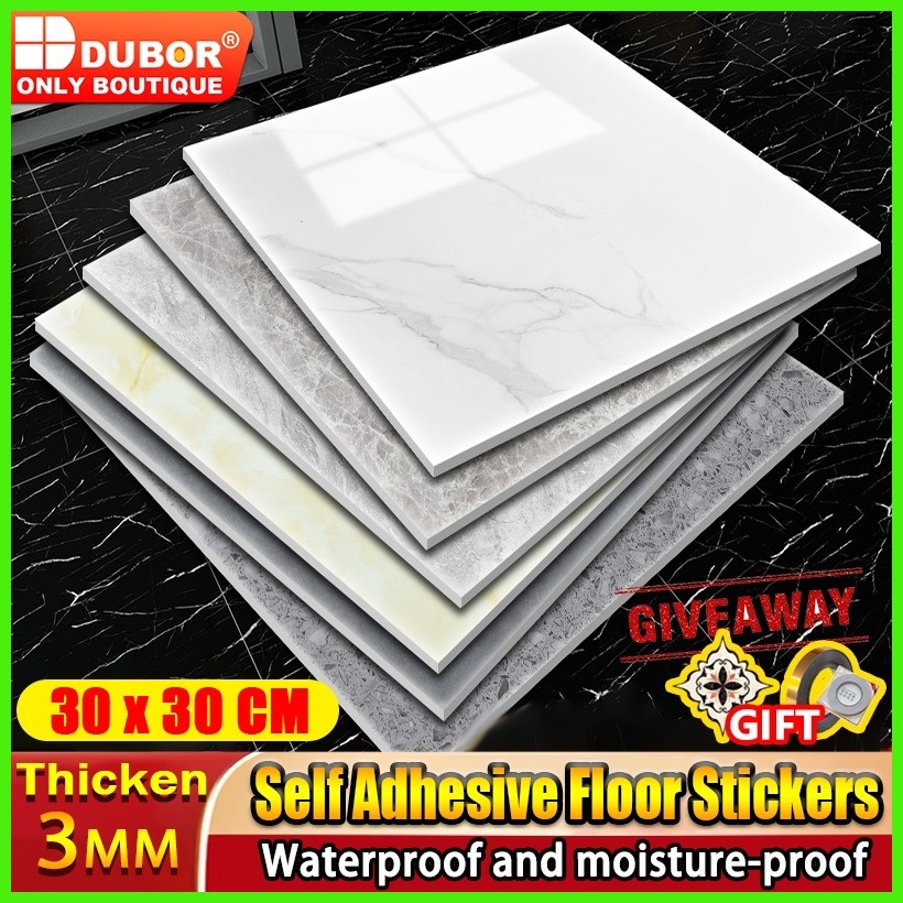 【COD】Vinyl tile floor PVC Floor Stickers Flooring Waterproof Thickening ...