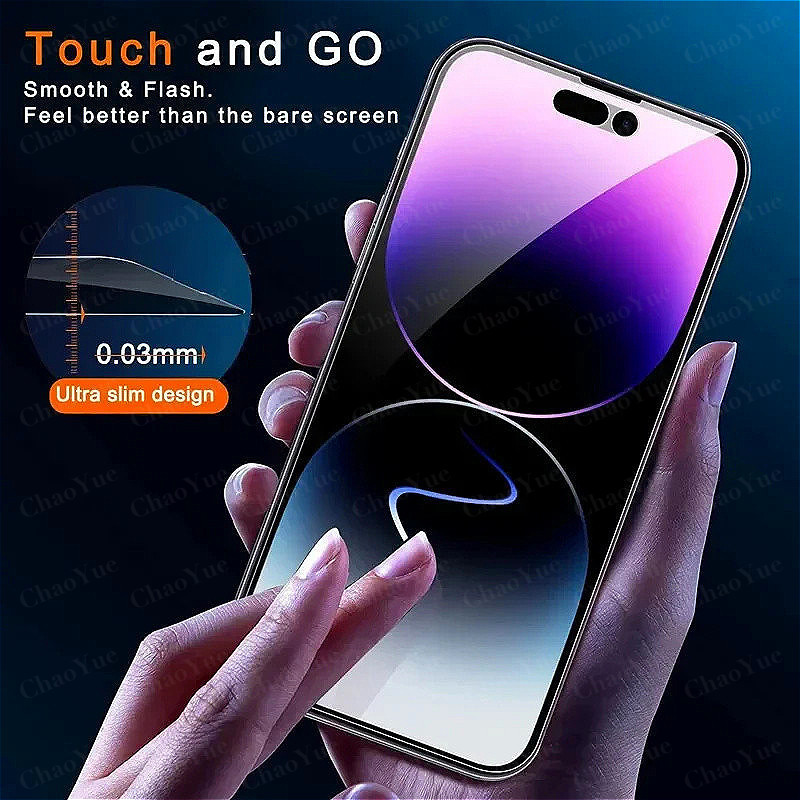 1-3Pcs Anti Spy Privacy Full Cover Screen Protector Tempered Glass ...