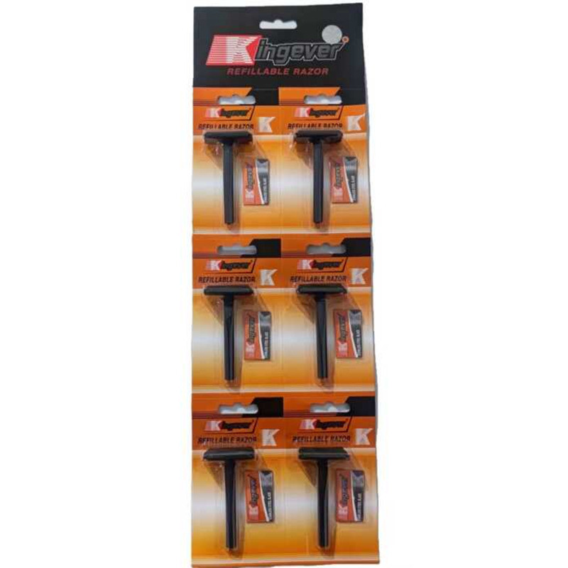 Kingever Razor BLACK REFILLABLE 6 PCS 79 | Shopee Philippines