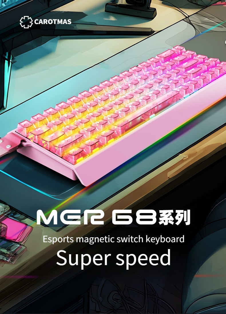 Mercury68 Max Gaming Keyboard Magnetic Switch Wired RT0.001MM 8KHz ...