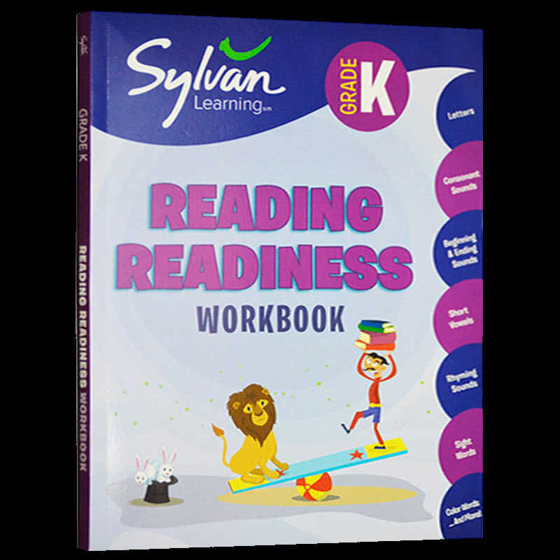 Sylvan Learning Kindergarten Reading Readiness Workbook Grad Fdb ...