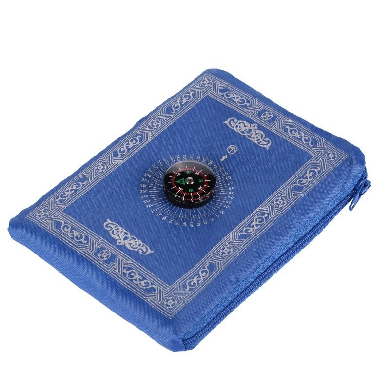 1pcs Worship Rug Kneeling Blanket Compass Outdoor Prayer Qibla Quran ...