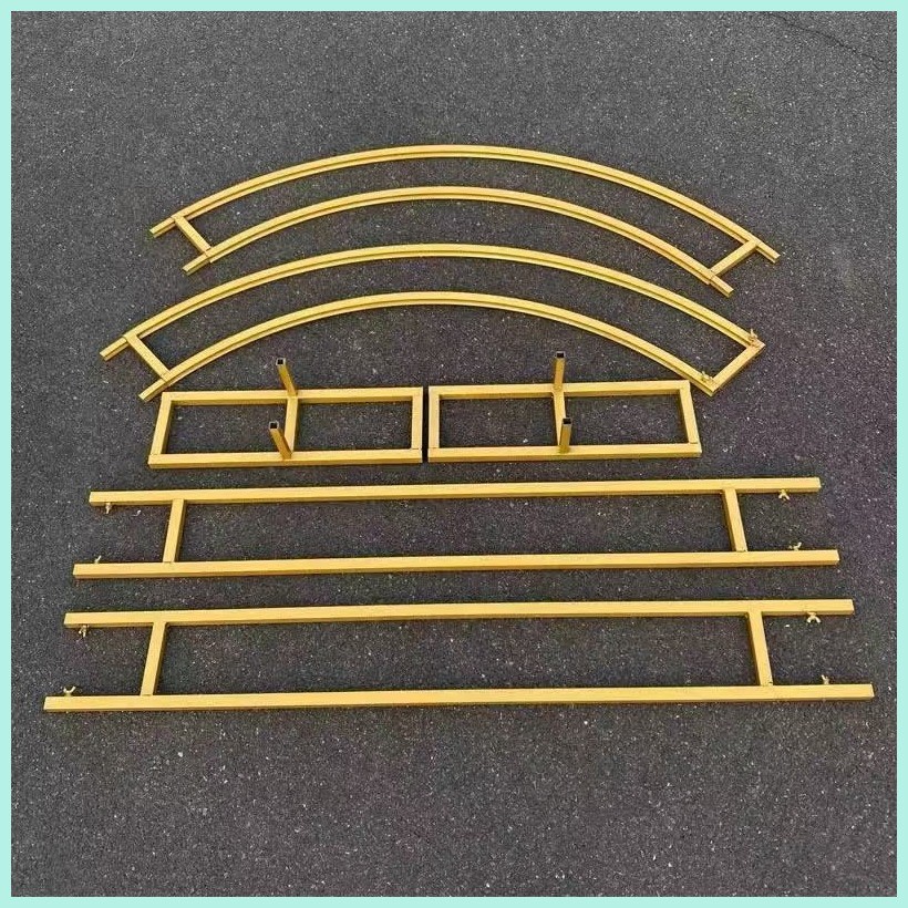 Wedding props Wrought iron double pole arch shelf stage layout runway ...