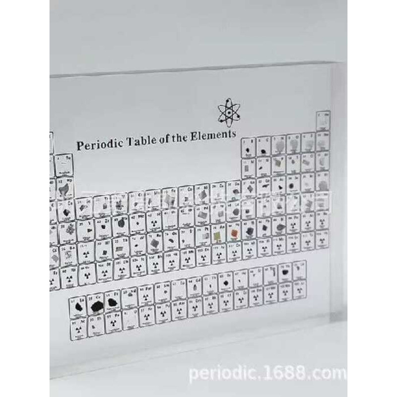 Real Element Physical Acrylic Chemical Element Chart Display Board ...