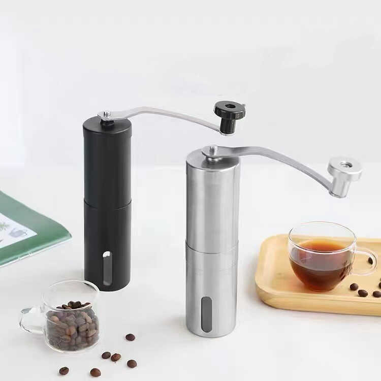 Manual Coffee Grinder Conical Burr Mill Bean Hand Portable French Press ...