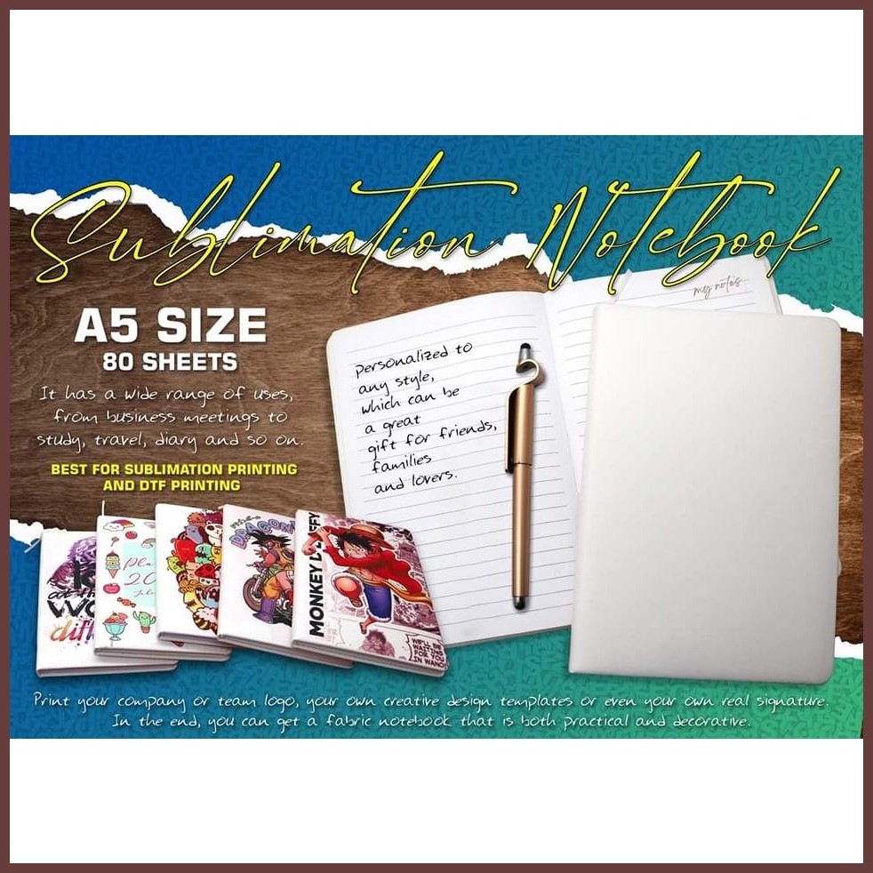 ⭕ DTF & Sublimation Notebooks A5 SIZE for Printing | Shopee Philippines
