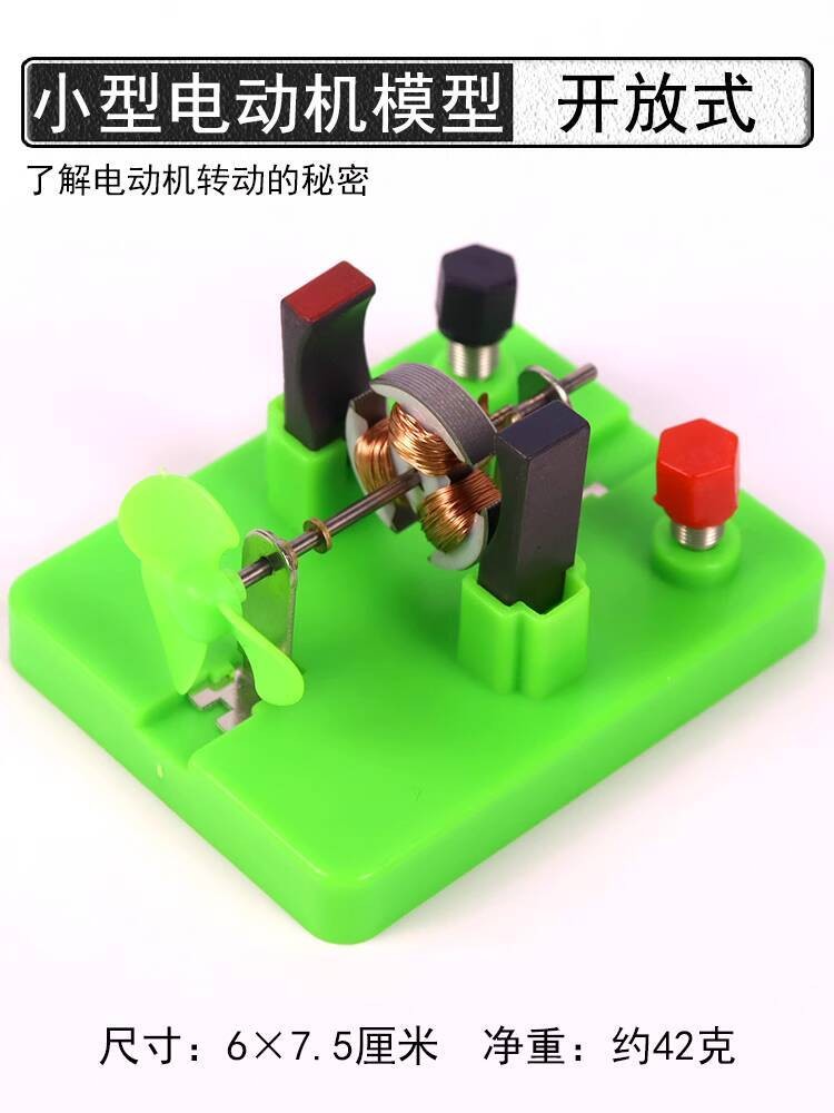 Small Electric Motor Model DIY Mini Motor Fan Elementary School Science ...