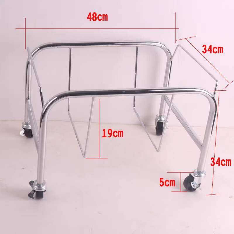 Supermarket Handheld Rack Storage with Wheels Shopping Basket Mobile ...