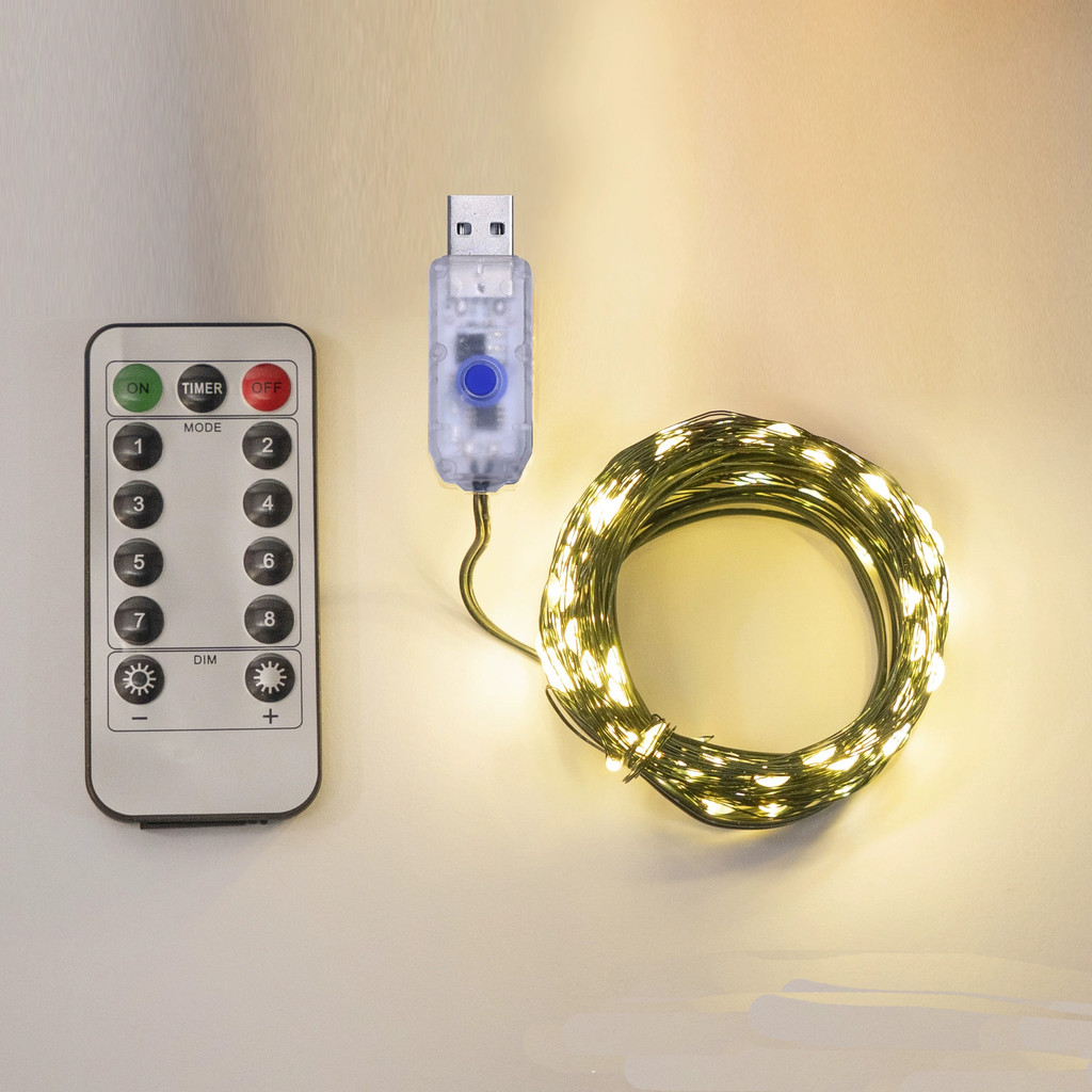 Multicolor 20M 200 LED Christmas Tree Lights, Fairy Lights with Remote ...