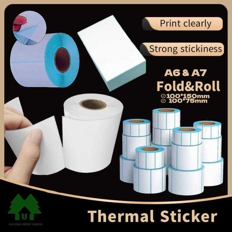 A6 Waybill Sticker / Thermal Sticker/Thermal Paper 100X150 (500Sheets ...