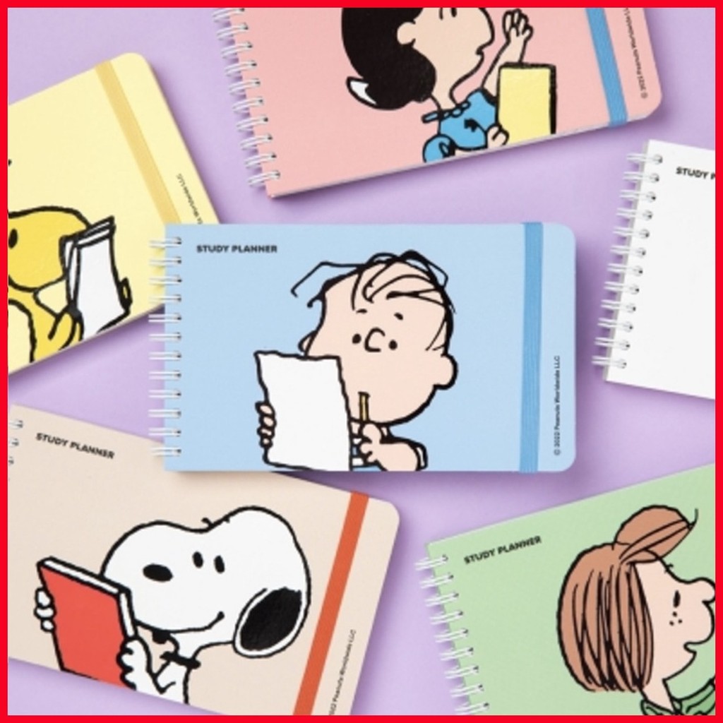 from KOREA PEANUTS, Snoopy and Friends Mini Study Planner for 4 months ...