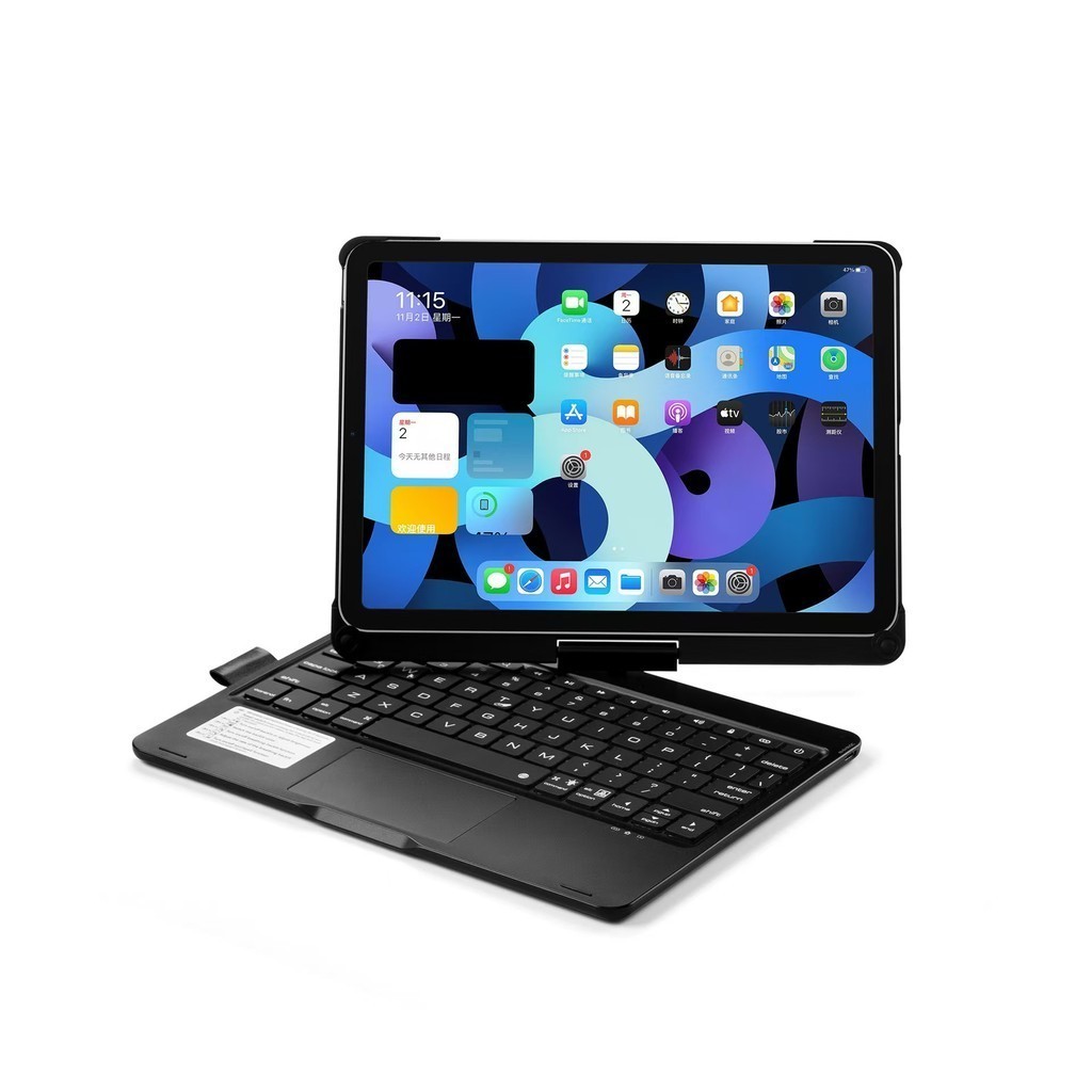 IPad Keyboard Case 360° Rotation & Backlit for Air 4 5 6 Air8 7 M3 11th ...